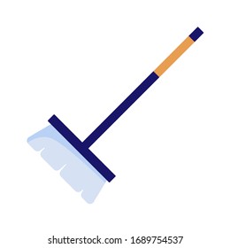 Cleaning mop on white background. Trendy flat style for graphic design, web-site. Vector illustration EPS 10.