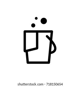 Cleaning outline icon illustration isolated vector sign symbol