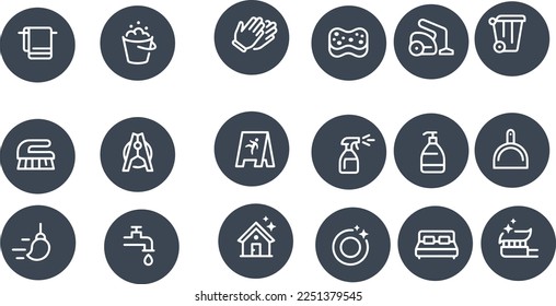 Cleaning Outline Icon vector design