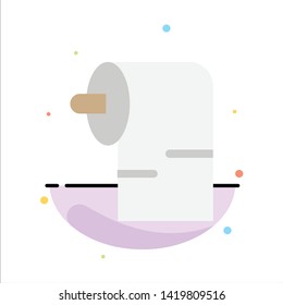 Cleaning, Paper, Tissue Abstract Flat Color Icon Template