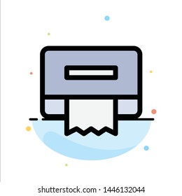 Cleaning, Paper, Tissue Abstract Flat Color Icon Template