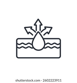 cleaning pore icon. vector.Editable stroke.linear style sign for use web design,logo.Symbol illustration.