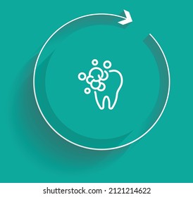 Cleaning and Prevention teeth icon vector design