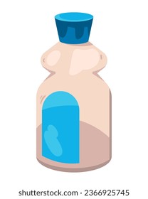 cleaning product disinfectant illustration isolated