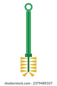 cleaning product toilet brush vector isolated