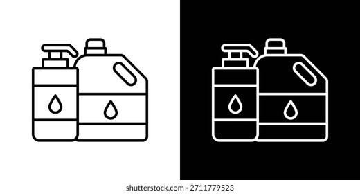 Cleaning products icon outline. Vector isolated pictogram for web
