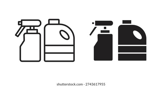 Cleaning products icon and symbol. Vector illustration.eps
