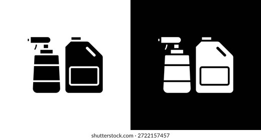 Reinigungsprodukte Symbol Vektorgrafik - qualitativ hochwertige schwarze Stil Vektorsymbole