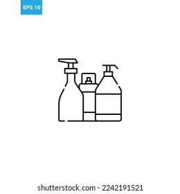 Putzproduktlinie Symbol Vektorgrafik