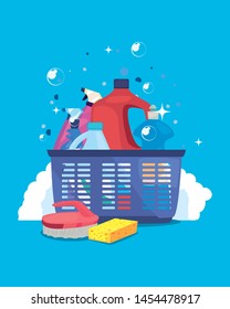 cleaning products and supplies design