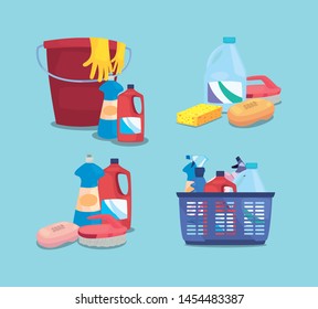cleaning products and supplies design