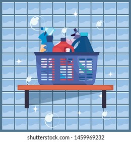 cleaning products and supplies design