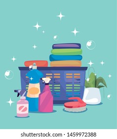 cleaning products and supplies design