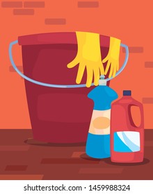 cleaning products and supplies design