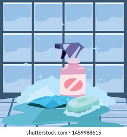 cleaning products and supplies design