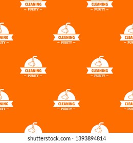 Cleaning purity pattern vector orange for any web design best