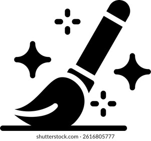 Cleaning Quality Glyph Vector Icon Design