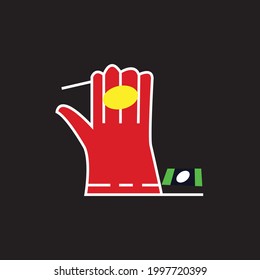 Cleaning with rag line icon. linear style sign for mobile concept and web design. Hand wiping with ‍saban cloth outline vector icon. Cleaning service symbol, logo illustration. Vector graphics