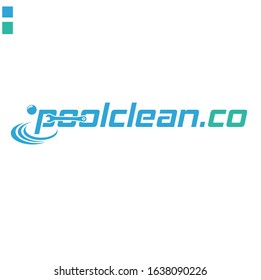 Cleaning or renovation or Pool service  colorful vector logo with dummy text for multipurpose use.