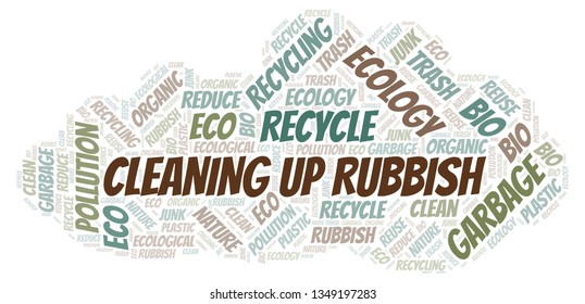 Cleaning Up Rubbish word cloud.