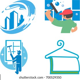 Cleaning and sanitary logo