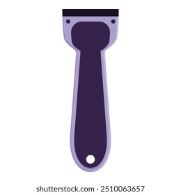 Cleaning scraper tool with plastic handle for washing windows, cleaning equipment for housework