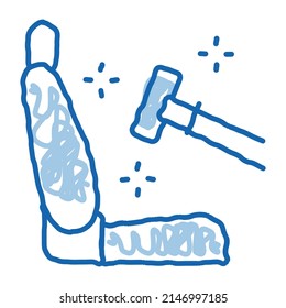 cleaning of seats in car sketch icon vector. Hand drawn blue doodle line art cleaning of seats in car sign. isolated symbol illustration