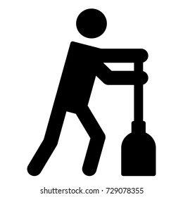 Cleaning service in action