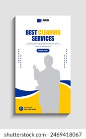 Cleaning Service Agency Social Media Story Template