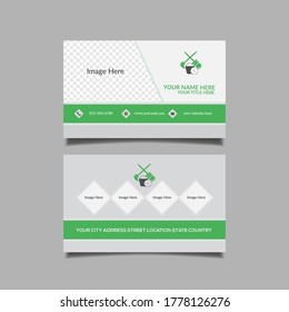 Cleaning Service Business Card Template	