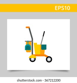 Cleaning service cart