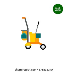 Cleaning service cart