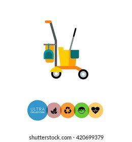 Cleaning service cart