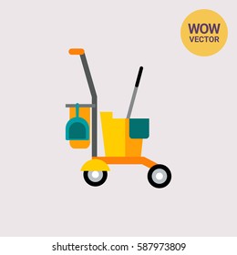 Cleaning service cart