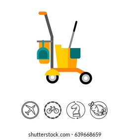 Cleaning service cart