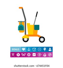 Cleaning service cart
