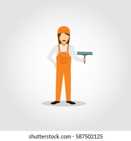 Cleaning Service Character Design Vector