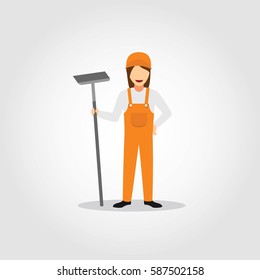 Cleaning Service Character Design Vector