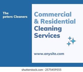 Cleaning service concept landing page template