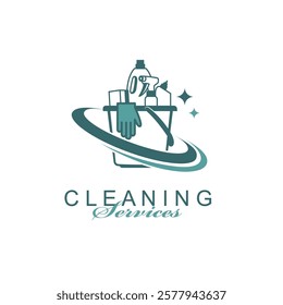 cleaning service design with chemical products in bucket isolated on white background