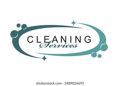 cleaning service design isolated on white background