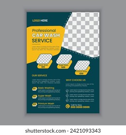 Cleaning service flyer design, Flyer poster design for cleaning service, Vector and editable flyer template design of print