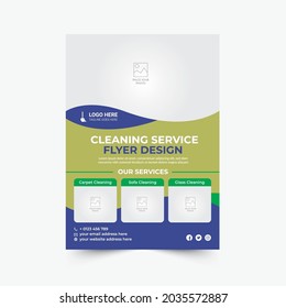 Cleaning Service Flyer design Template 