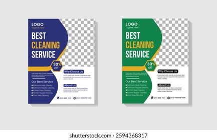 Cleaning Service Flyer Design Template, House Cleaning Service Flyer, Editable Cleaning Service Flyer