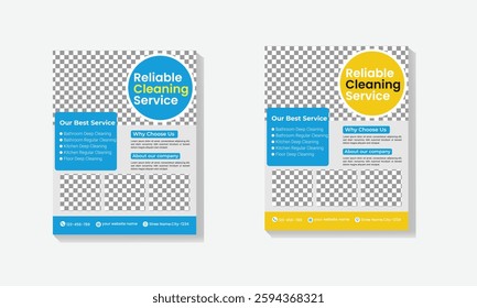 Cleaning Service Flyer Design Template, House Cleaning Service Flyer, Editable Cleaning Service Flyer