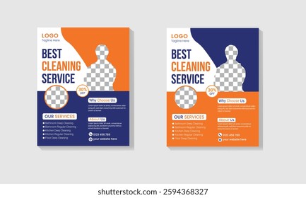 Cleaning Service Flyer Design Template, House Cleaning Service Flyer, Editable Cleaning Service Flyer