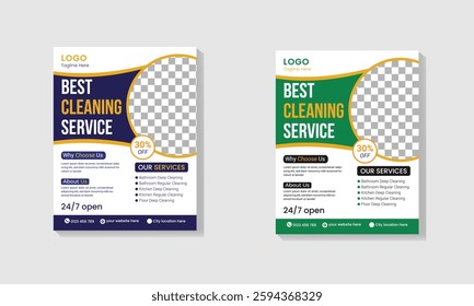 Cleaning Service Flyer Design Template, House Cleaning Service Flyer, Editable Cleaning Service Flyer