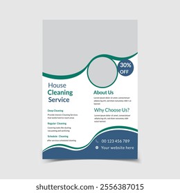Cleaning service flyer. Professional Cleaning Services Flyer design template
