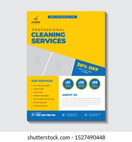 Cleaning Service Flyer Template For Company Purpose