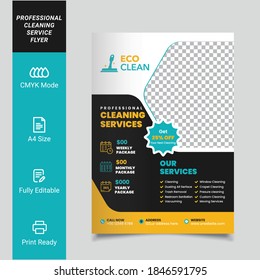 Cleaning Service Flyer Template For Company Purpose